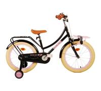 Vélo enfant Volare Excellent - Fille - 18 pouces - Noir - 95% assemblé