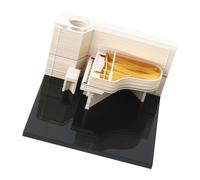 Excellent bloc-notes hebdomadaire sur le thème du piano, décoration de bureau pour ordinateur, salle d'étude, matériel d'écriture musicale, concept cadeau