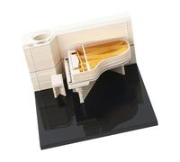 Excellent bloc-notes hebdomadaire sur le thème du piano - Décoration de bureau pour ordinateur, salle d'étude, bureau artistique