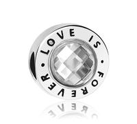 Excellent cadeau pour votre maman en forme de cœur Love Is Forever Nanna God Mother DIY Bracelet à breloques pour femme