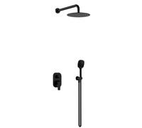 Excellent Clever 2.0 ensemble de douche encastré oui noir AREX.SET4145BS