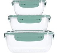 EXCELLENT Coffret alimentaire set de 3 pièces vert foncé KO-024001560tmze