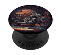 Excellent Costume d'atelier américain pour Les Amateurs de Moto et de Garage PopSockets PopGrip Adhésif
