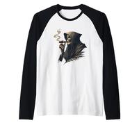 Excellent Costume de Mort pour Les faucheurs et Les Amateurs de Tabac Manche Raglan
