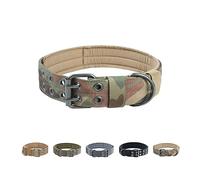 EXCELLENT ELITE SPANKER 1,5" Militaire Collier pour Chien Boucle métallique | Réglable Simple Tactique Nylon Collier pour chien Très résistant pour chiens de taille moyenne à grande Travail Dressage