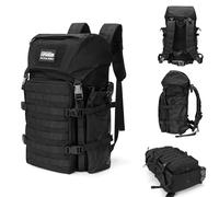 EXCELLENT ELITE SPANKER 40L Sac à dos de camping et de randonnée Sac à dos tactique MOLLE Grand sac à dos militaire pour le camping, la randonnée et le trekking(BLK)