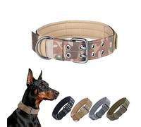 EXCELLENT ELITE SPANKER Collier Militaire pour Chien, Largeur 1.5", réglable, Anneau en D et Boucle en métal, pour Chiens de Taille Moyenne à Grande.(MCP-L)