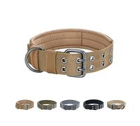 EXCELLENT ELITE SPANKER Collier Militaire pour Chien, Largeur 1.5", réglable, Anneau en D et Boucle en métal, pour Chiens de Taille Moyenne à Grande.(COB-M)