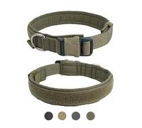 EXCELLENT ELITE SPANKER Collier pour Chiot Collier Militaire pour Chien Collier en Nylon Ajustable à Attache Rapide pour Petit Chien Moyen(RGN-M)