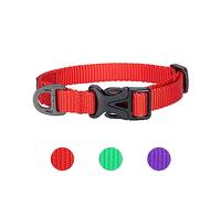 EXCELLENT ELITE SPANKER Colliers pour Chiots, Colliers pour Chiens et Chats, Collier pour Petits Chiens, Collier pour Chats réglable pour Petits Chiens de Compagnie（Red）