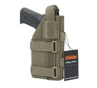 EXCELLENT ELITE SPANKER Étui de Pistolet Universel réglable pour G17 G18 G19 G26 G34 M1911 XD-45acp CZ P-10C(Ranger Vert)