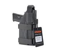 EXCELLENT ELITE SPANKER Étui de Pistolet Universel réglable pour G17 G18 G19 G26 G34 M1911 XD-45acp CZ P-10C(Gris)