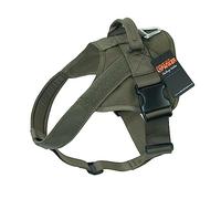 EXCELLENT ELITE SPANKER Harnais Tactique pour Chien Gilet de Service sans Traction Gilet d'entraînement Ajustable pour Chien de Travail avec poignée pour Les Chiens de Taille Moyenne et Grande(RGN-S)