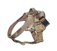 EXCELLENT ELITE SPANKER Harnais Tactique pour Chien Gilet de Service sans Traction Gilet d'entraînement Ajustable pour Chien de Travail avec poignée pour Les Chiens de Taille Moyenne et Grande(MCP-L)