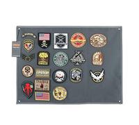 EXCELLENT ELITE SPANKER Panneau d'affichage de patchs tactiques Panneau de support de patch militaire pliable(GRY,S)