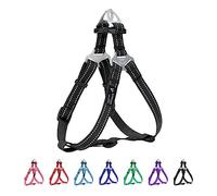 EXCELLENT ELITE SPANKER Pas dans Le Harnais de Chien Réglable Ne Pas Tirer Harnais de Chiot pour Les Petits Moyens Grands Chiens de Formation Walking de Harnais pour Animaux de Compagnie(BLK-L)