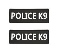 EXCELLENT ELITE SPANKER Patch de chien de service réfléchissant autocollant magique en formation chiot pour harnais et gilets pour chiens(POLICE K9)