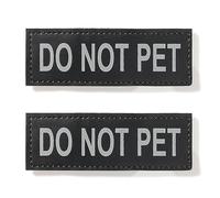 EXCELLENT ELITE SPANKER Patch de chien de service réfléchissant autocollant magique en formation chiot pour harnais et gilets pour chiens(DO NOT PET)