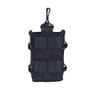 EXCELLENT ELITE SPANKER Pochette de Chargeur Tactique à Dessus Ouvert Molle Simple/Double pour M4 M14 M16 AR15 G36(Célibataire-Noir)
