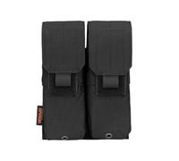 EXCELLENT ELITE SPANKER Pochette de Magazine Singola/doppia/tripla, Pochette de Magazine Tactique Molle,Pistol mag Pouch (doppelt-Schwarz)