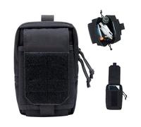 EXCELLENT ELITE SPANKER Pochette Tactique EDC Molle Utility Pachets Pochette d’étui de Téléphone Pochette à Outils pour Accessoires Molle（BLK）
