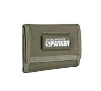 EXCELLENT ELITE SPANKER Portefeuille en Nylon à Trois Volets pour Homme avec Porte-Cartes d'identité, Portefeuille Tactique Militaire avec Poche pour pièces de Monnaie, Portefeuille d'extérieur (Vert