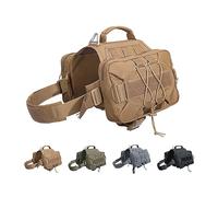 EXCELLENT ELITE SPANKER Sac à Dos pour Chien Hound Sac à Dos de Selle pour Le Voyage, Le Camping et la randonnée pour Chiens de Moyenne et Grande Taille avec 2 Poches latérales spacieuses(COB-L)