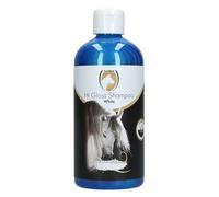 Excellent Hi Gloss Shampoo White - 500 ML - Shampooing Colorant pour raviver la Couleur Naturelle du Pelage - Convient aux Chevaux à Robe Blanche - Shampooing Brillance pour Chevaux