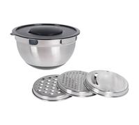 Excellent Houseware 4pcs Bol à mélanger avec embouts à râper Set Acier inoxydable