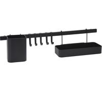Excellent Houseware 8 pcs. Organisateur de cuisine Noir