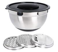 Excellent Houseware Bol en acier inoxydable avec jeu de râpe, Ø 27 cm