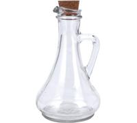 EXCELLENT HOUSEWARE Bouteille en verre pour vinaigre d'huile d'olive avec bec verseur et bouchon en liège 300 ml
