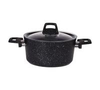 Excellent Houseware Casserole avec couvercle 2,7 L Aluminium, casserole à soupe,,, casseroles à soupe Noir