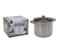 Excellent Houseware Casserole avec couvercle 9 L Acier inoxydable Argent G