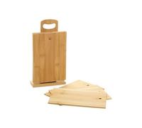 Excellent Houseware Ensemble de planche à découper 7pcs support bambou, planche à découper en bambou, ensemble de planches à découper, planche à