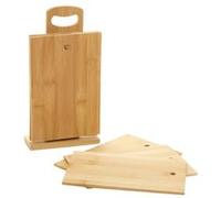Accessoire pour évier de cuisine Eh Excellent Houseware Excellent Houseware Ensemble de planche à découper 7pcs support bambou