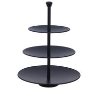 Excellent Houseware Étagère à 3 compartiments 36,5 cm Noir mat