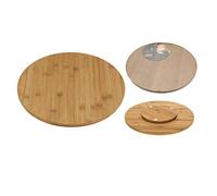 Excellent Houseware k777806 Plateau Tournant, Bambou, holzfarbe, 35 x 35 x 3,5 cm