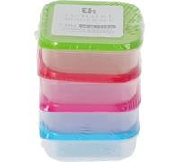 Excellent Houseware Lot de 4 boîtes de rangement avec couvercle - 100 ml - Multicolore