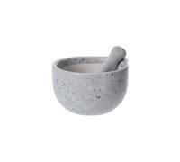 Excellent Houseware - Mortier De Cuisine Avec Pilon, Céramique, Blanc