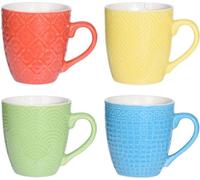 EXCELLENT HOUSEWARE Mugs en céramique Mugs en céramique Set de mugs à offrir 4x200 ml