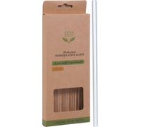 Excellent Houseware Paille en VERRE écologique réutilisable 4 pièces + brosse de nettoyage