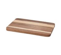 Excellent Houseware Planche à découper rectangulaire en bois d'acacia - 22 x 14 cm - Planche à petit-déjeuner en bois d'acacia - Planche pour pain, goûter, petit-déjeuner ou dîner - Marron naturel