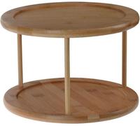 Excellent Houseware Plateau tournant Bambou 25x18 cm Décoration