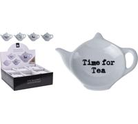 Excellent Houseware Porcelain Tea Bag Holder Théière blanche assortie
