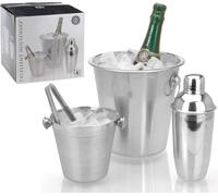 Excellent Houseware Set de bar 4 pièces acier inoxydable