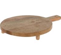 Excellent Housewear Planche ronde en bois marron 5cm x 39cm x 30cm Décoration