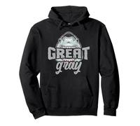 Excellent humour de requin gris pour la famille aux cheveux gris et les vieux amis Sweat à Capuche