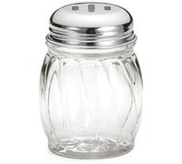 Excellent Identification Fromage râpé ou rouge Poivre Verre shaker, claire, Slotted Top