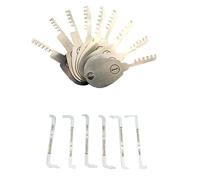 Excellent kit de crochetage pour serrure de porte, 9 outils de crochetage de serrure en peigne avec 6 clés à tension
